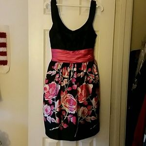 City Triangles Black and Pink Dress